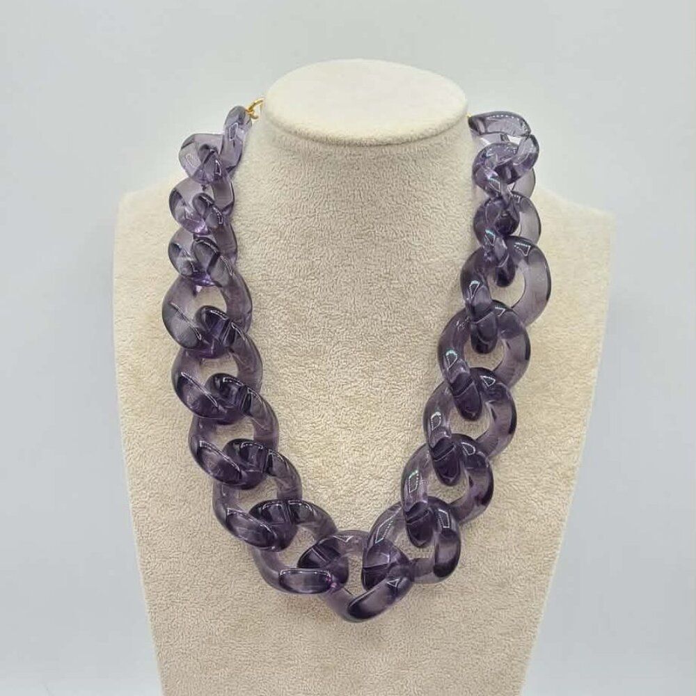 J Crew Gray Made In Italy Gray Necklace NWOT!